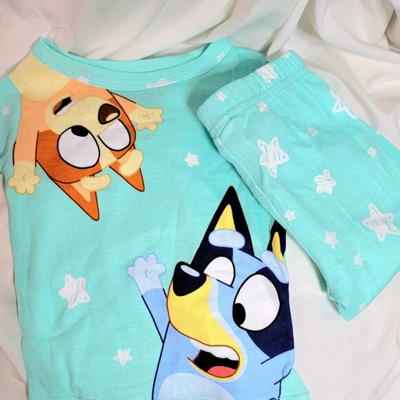 Bluey & Bingo Toddler Pajamas, 2 Sets Long Sleeve Top & Bottom, 4 Pieces, NWT - Picture 3 of 4